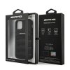 AMG AMHCP12SGSEBK iPhone 12 mini 5,4 czarny/black hardcase Leather Debossed Lines